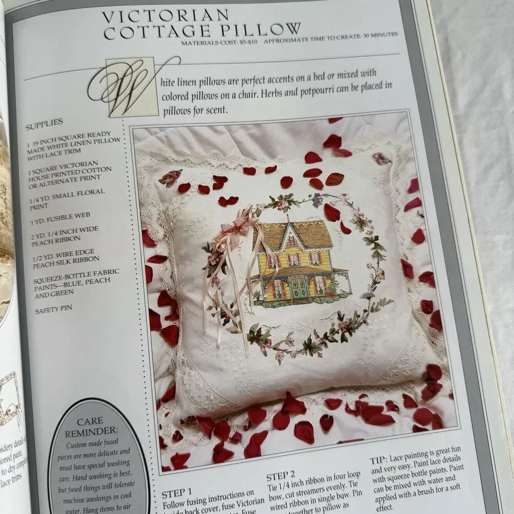 Vtg 1990 The Victorian Home Craft Projects Beginners Easy Inexpensive Craft Book